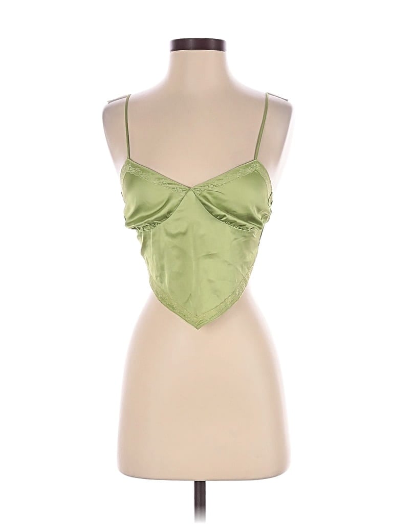 Pre-owned Cotton Candy La Sleeveless Blouse In Green
