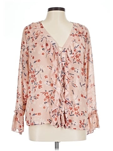 Just Fab 3/4 Sleeve Blouse (view 1)