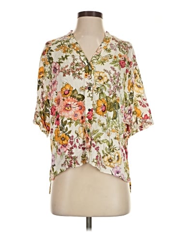 Zara Basic Short Sleeve Blouse (view 1)