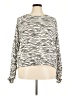 Chaser Animal Print Silver Pullover Sweater Size 2X - photo 1