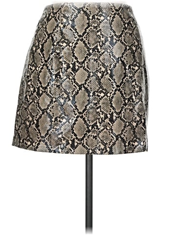 Zara Faux Leather Skirt (view 1)