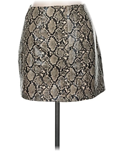 Zara Faux Leather Skirt (view 2)