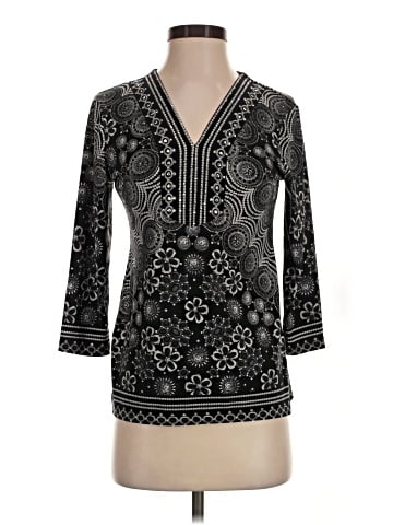 JM Collection 3/4 Sleeve Blouse (view 1)