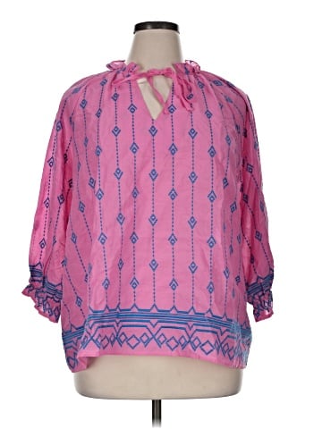 Umgee 3/4 Sleeve Blouse (view 1)