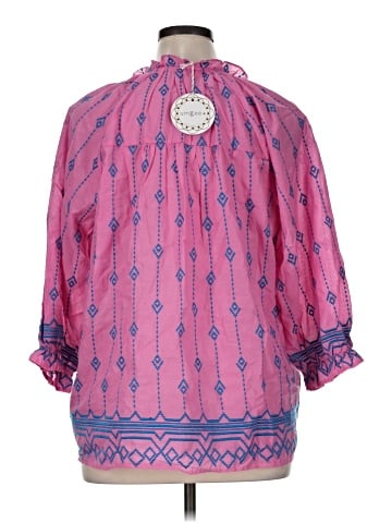 Umgee 3/4 Sleeve Blouse (view 2)
