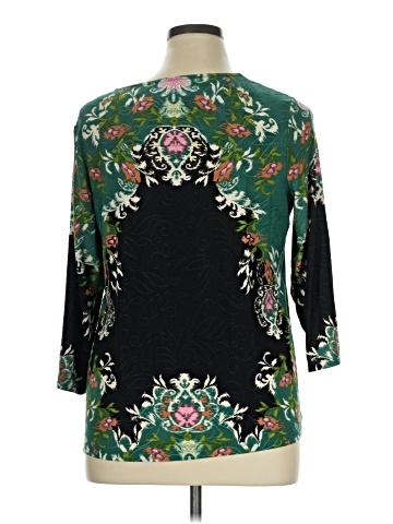 JM Collection 3/4 Sleeve Top (view 2)