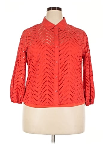 Simply Vera Vera Wang 3/4 Sleeve Blouse (view 1)