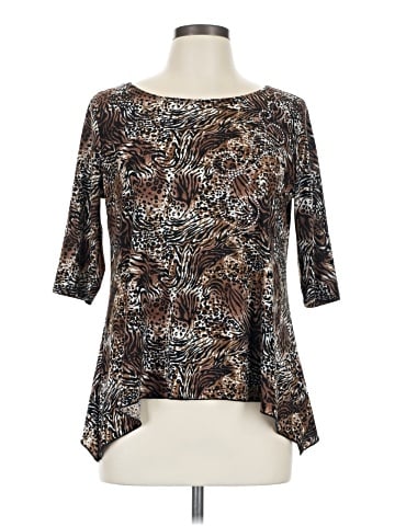 Brittany Black 3/4 Sleeve Blouse (view 1)
