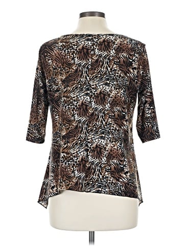 Brittany Black 3/4 Sleeve Blouse (view 2)