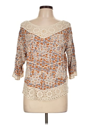 Solitaire 3/4 Sleeve Blouse (view 1)