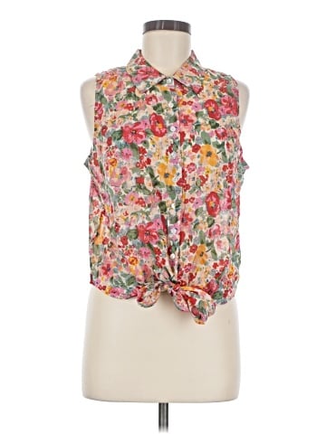 Natural Life Sleeveless Button-Down Shirt (view 1)
