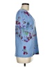 Gap Floral Blue Short Sleeve T-Shirt Size M (tall) - photo 4