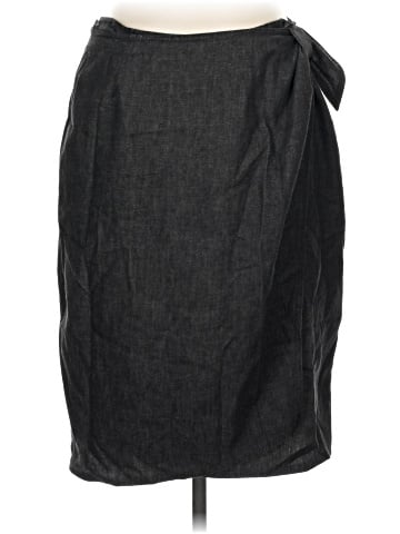 Linda Allard Ellen Tracy Denim Skirt (view 1)