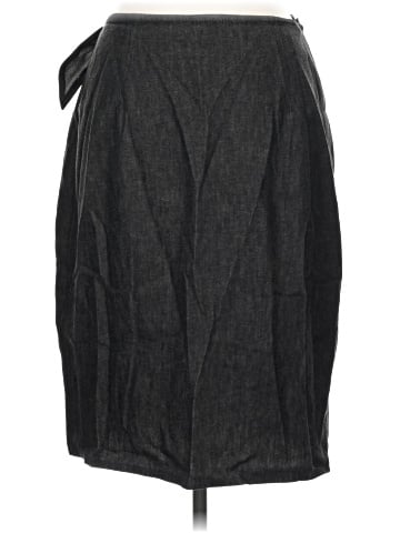 Linda Allard Ellen Tracy Denim Skirt (view 2)
