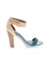 Tsubo Color Block Teal Sandals Size 6 - photo 1