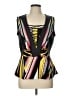 Bisou Bisou Black Sleeveless Blouse Size L - photo 1