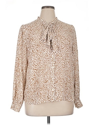 J.Crew Factory Store Long Sleeve Blouse (view 1)