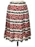 J.Crew 100% Polyester Print Red Casual Skirt Size 10 - photo 2