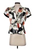 Kasper 100% Polyester Gray Short Sleeve Blouse Size 4 Petite - photo 1