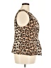 Cider 100% Polyester Animal Print Gold Vest Size 2X - photo 4