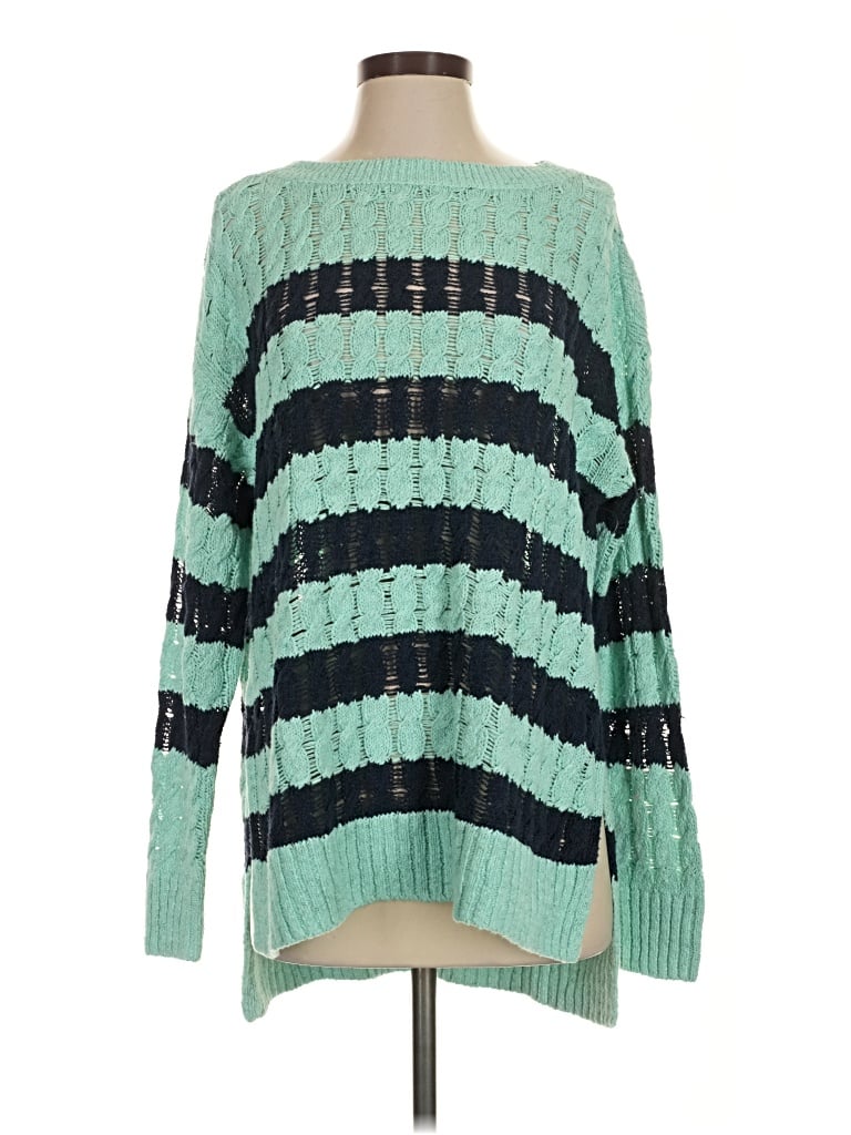 Pre-owned Pilcro Pullover Sweater In Teal