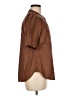 DKNY 100% Polyurethane Brown Short Sleeve Blouse Size M - photo 4