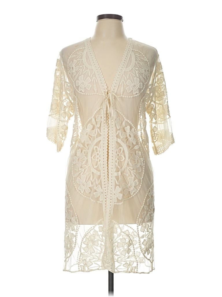 Pre-owned True Craft Kimono In Ivory