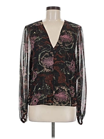 A.L.C. Long Sleeve Silk Top (view 1)