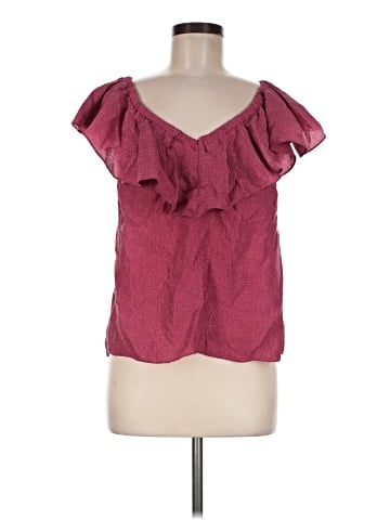 Rebecca Taylor Short Sleeve Silk Top (view 1)