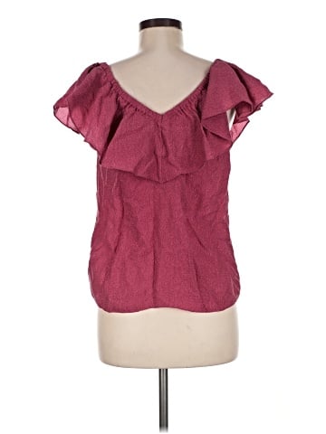 Rebecca Taylor Short Sleeve Silk Top (view 2)