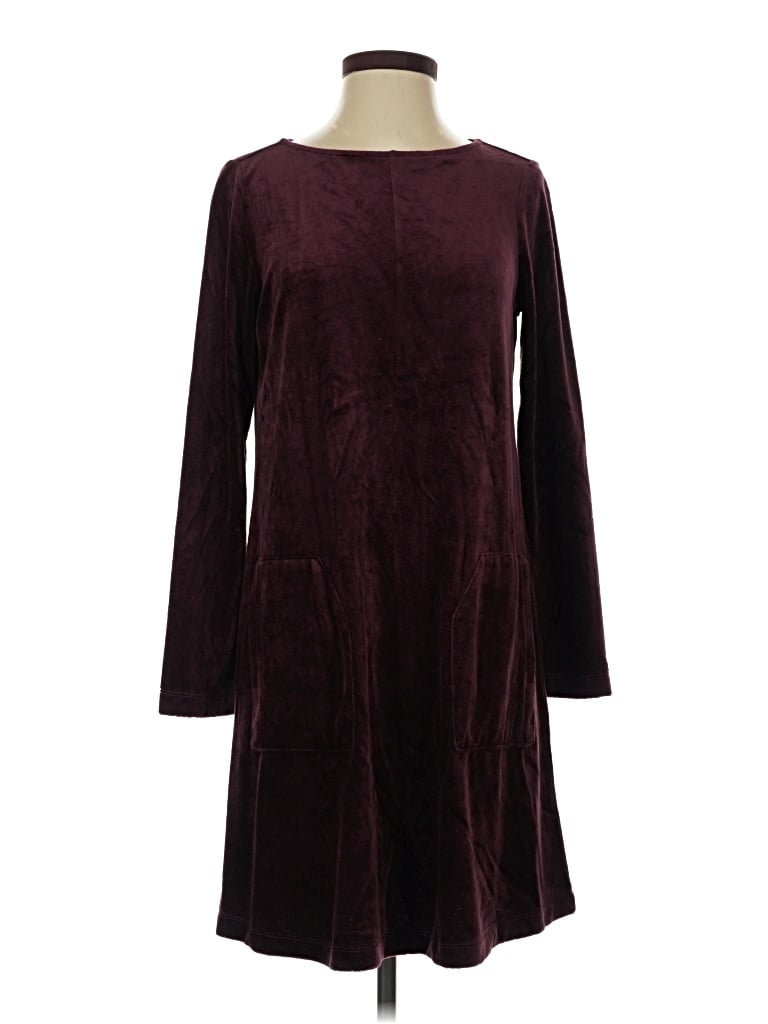 Pre-owned Purejill Casual Dress In Burgundy