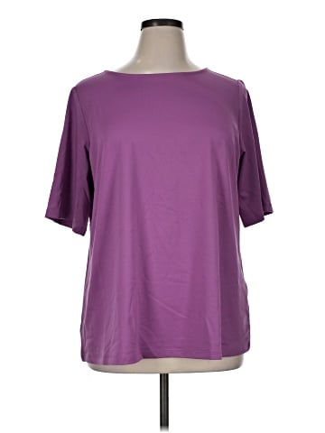 Susan Graver Short Sleeve Blouse (view 1)