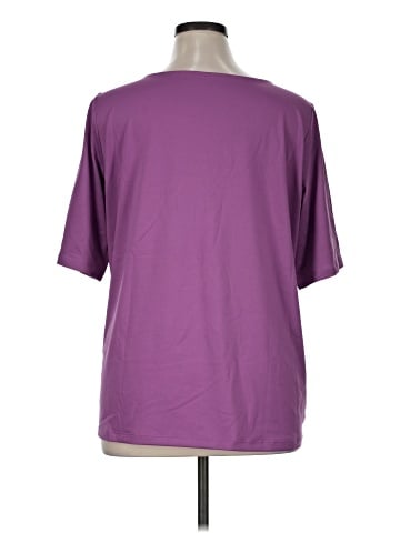 Susan Graver Short Sleeve Blouse (view 2)