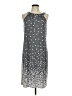 Perceptions Stars Gray Casual Dress Size L - photo 1