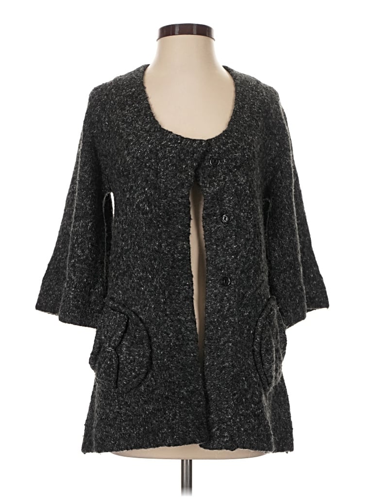 Pre-owned Bcbgmaxazria Cardigan Sweater In Gray