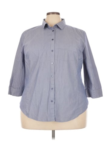Worthington 3/4 Sleeve Button-Down Shirt (view 1)