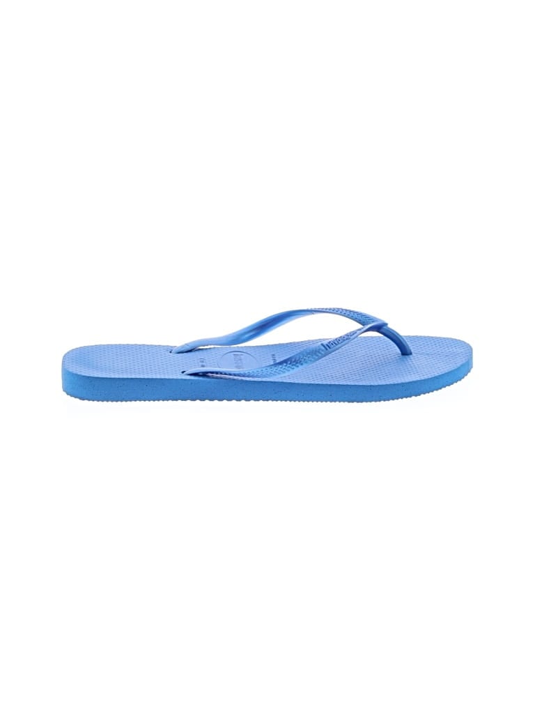 Pre-owned Havaianas Flip Flops In Blue