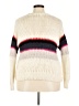 IRO Color Block Ivory Wool Pullover Sweater Size 18 - photo 2