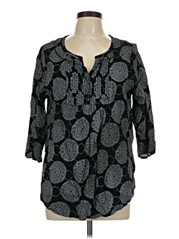 Faded Glory 3/4 Sleeve Blouse (view 1)