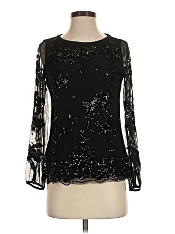 White House Black Market Long Sleeve Blouse (view 1)