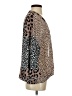 Umgee Animal Print Brown Long Sleeve Blouse Size S - photo 4