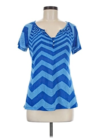Great Northwest Indigo Short Sleeve Top (view 1)