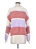 Debut 100% Polyester Color Block Pink Pullover Sweater Size XS - photo 1