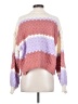 Debut 100% Polyester Color Block Pink Pullover Sweater Size XS - photo 2