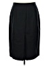Ann Taylor LOFT Solid Black Wool Skirt Size 10 - photo 2