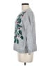 Talbots Floral Gray Pullover Sweater Size M - photo 5