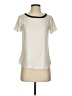 Ann Taylor 100% Polyester Ivory Short Sleeve Blouse Size XS (petite) - photo 1