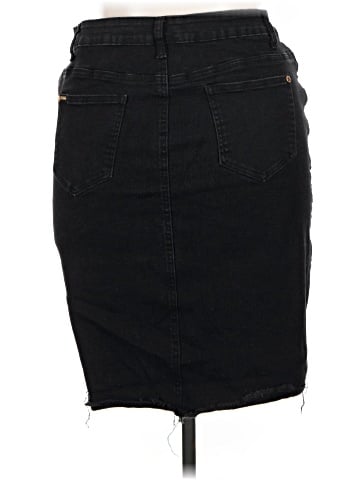City Chic Denim Skirt (view 2)