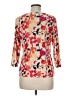 JM Collection Floral Yellow Orange 3/4 Sleeve Blouse Size M (petite) - photo 2