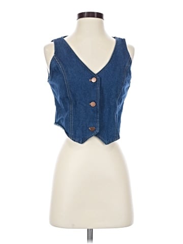 Unbranded Denim Vest (view 1)